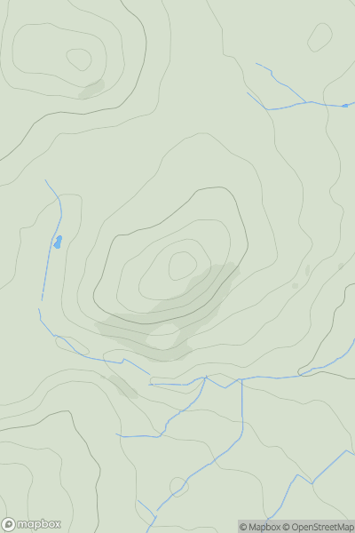 Thumbnail image for Broom Hill [Shropshire] showing contour plot for surrounding peak